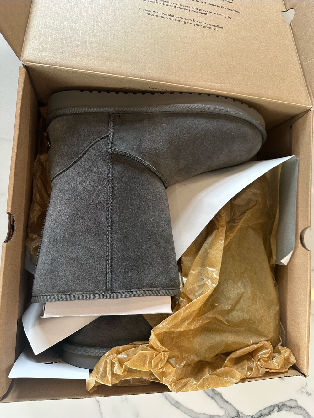 Women’s Gray Suede Winter Boots by Ugg